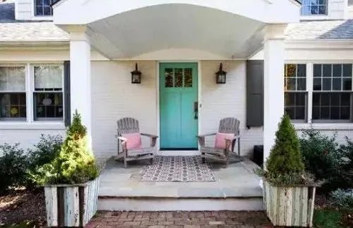 入户门正对放什么植物