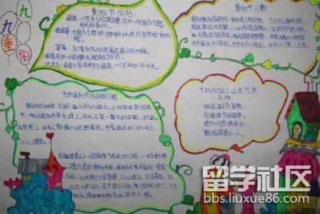 九九重阳节手抄报图片简单的