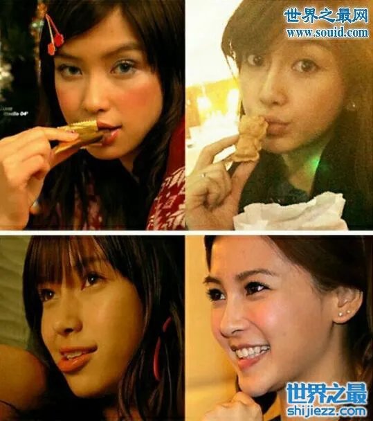 angelababy杨颖整容前后照片，简直就是换头 