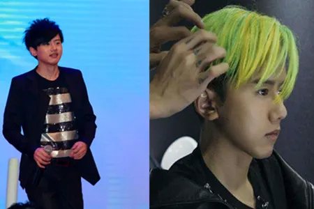 张杰染荧光绿头发 闰土的名号这样得来