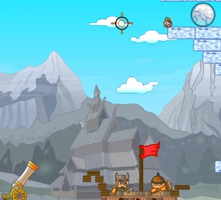 大炮轰小人2第三关和第四关攻略