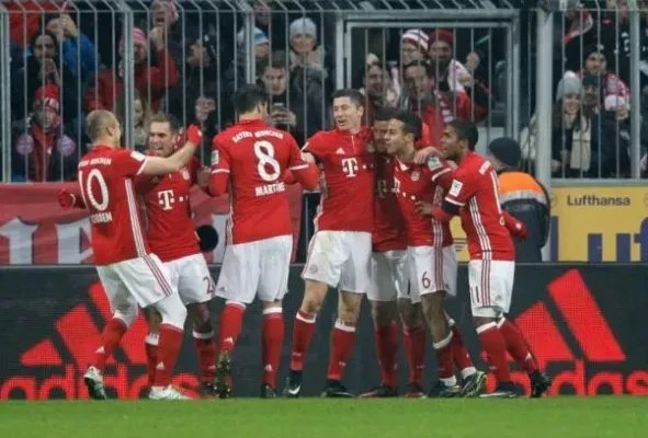 德甲积分榜 2016-2017德甲积分榜排名