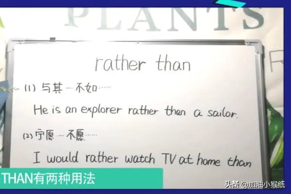 rather than的用法是什么？