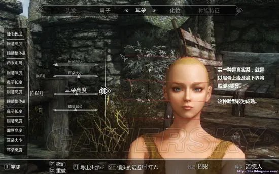 《上古卷轴5》美女捏脸数据 美女捏脸图文教程