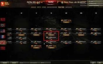 坦克世界的坦克科技树在哪 怎么找不道