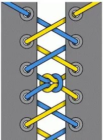 六孔的鞋子怎么系exo的鞋带