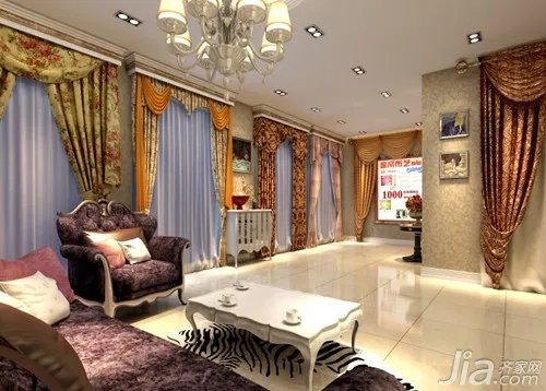 店铺装修  窗帘店装修效果图