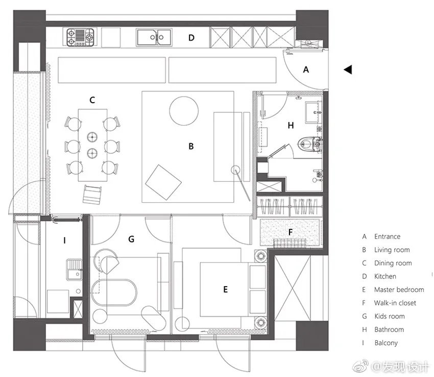 53m²小宅 承载独特魅力与超凡品味 开敞通透不受拘束的生活...