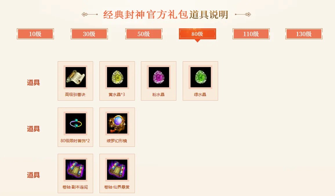 问道2021经典服礼包