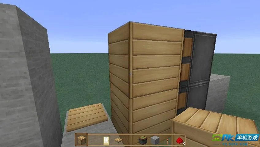 我的世界自动感应门制作方法 红石门怎么造