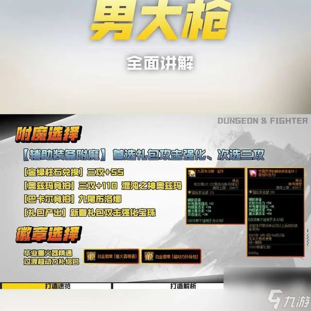 地下城与勇士男枪炮师刷图加点攻略 含 男大枪护石符文等玩法解析