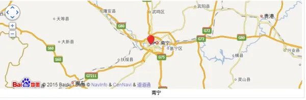 广西南宁在地图上的位置在哪里？