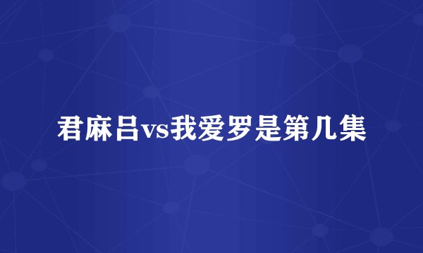 君麻吕vs我爱罗是第几集