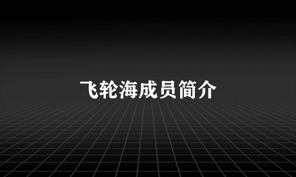 飞轮海成员简介