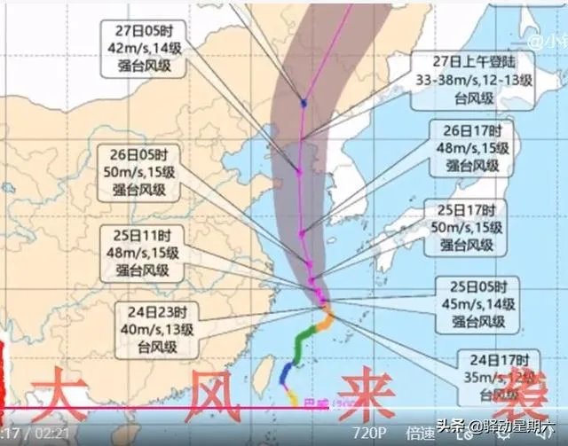 2020年8号台风巴威什么时候来，会影响我国吗？