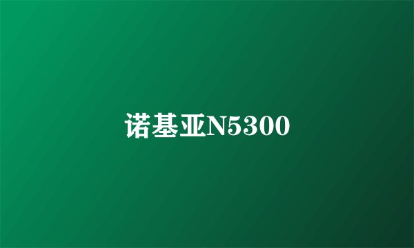 诺基亚N5300