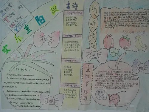 小学生重阳节手抄报内容