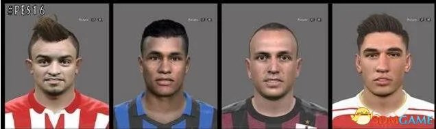 实况足球2016 安东内利和沙奇里等8名球员脸型补丁