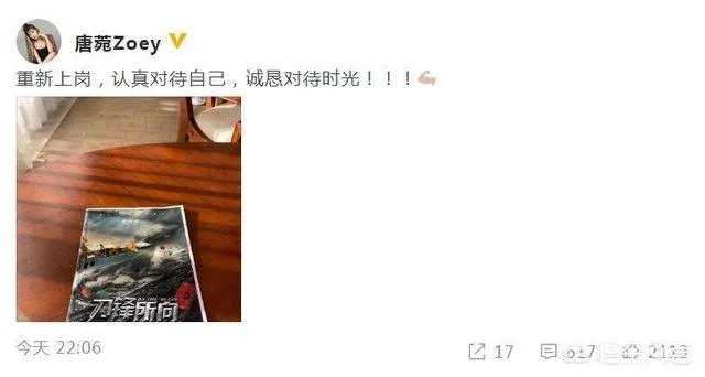 唐菀与曹云金离婚后迅速复出拍戏，你怎么看？