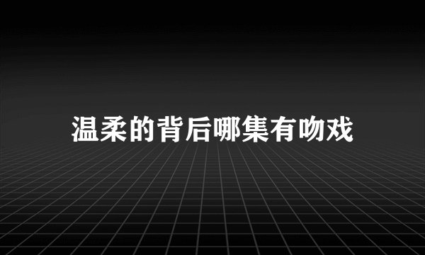 温柔的背后哪集有吻戏