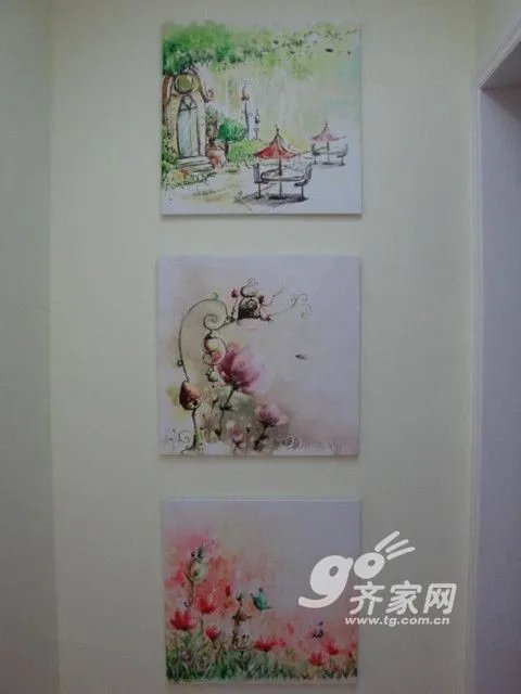 甜美的梦想 小镇姑娘20万装田园风3室