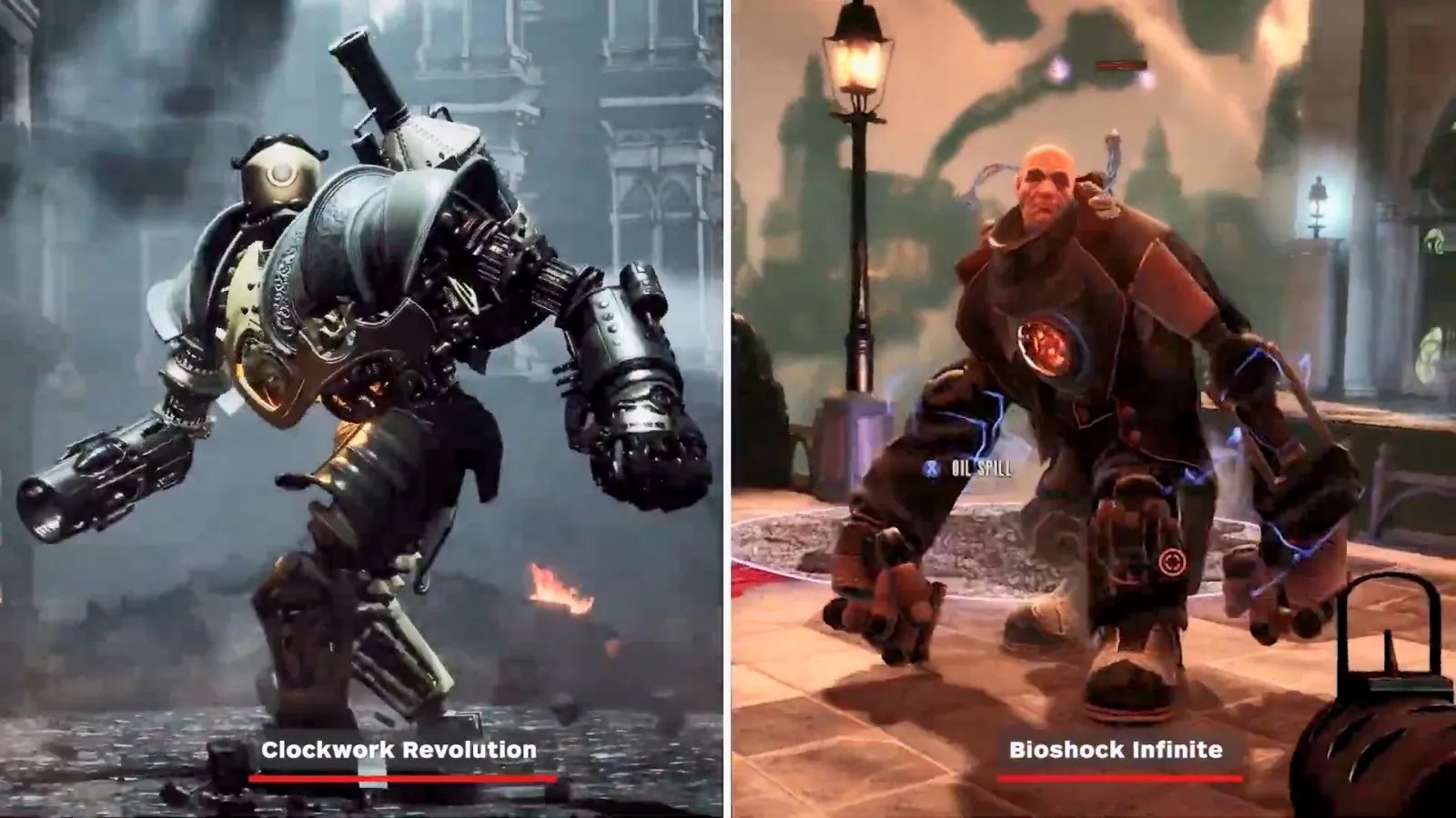 《发条革命》和《生化奇兵：无限》视频对比