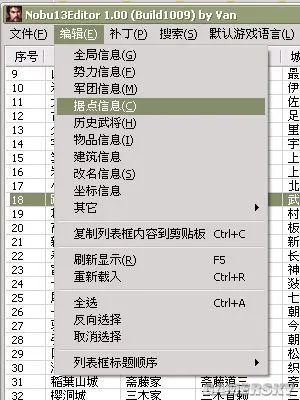 《信长之野望13：天道》用VAN大修改器從劇本改出巨城
