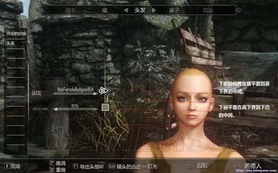 《上古卷轴5》美女捏脸数据 美女捏脸图文教程