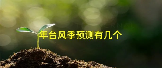 年台风季预测有几个