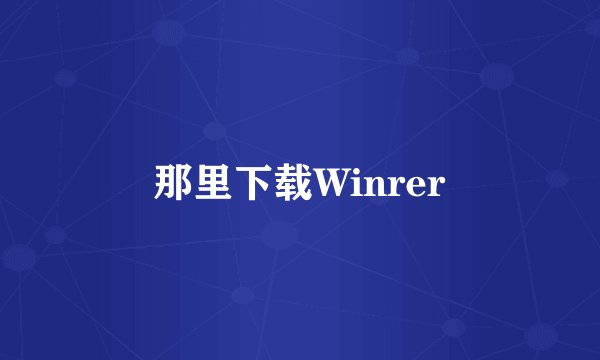 那里下载Winrer