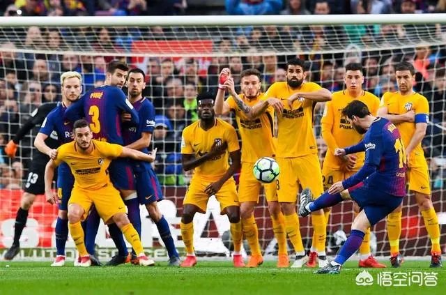 梅西任意球破门进生涯600球，助巴萨1-0马竞，巴萨的联赛冠军稳了吗？