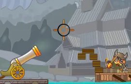 大炮轰小人2第三关和第四关攻略