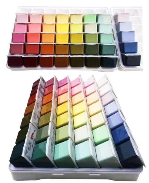 水彩颜料调色表，越详细越好！！