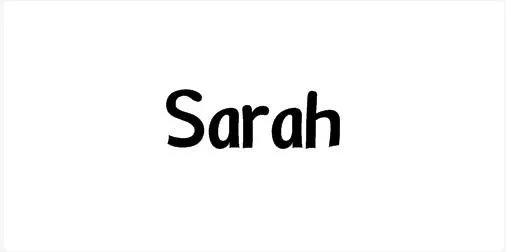 “Sarah”怎么读?