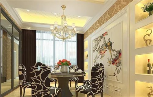 餐厅石膏板吊顶效果图   四款迥异风格吊顶装修