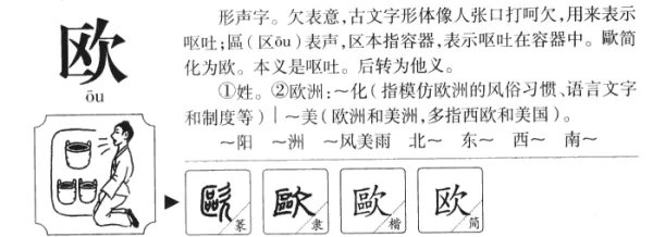 欧的拼音怎么拼写