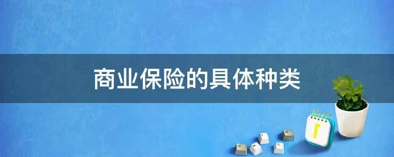 商业保险的具体种类