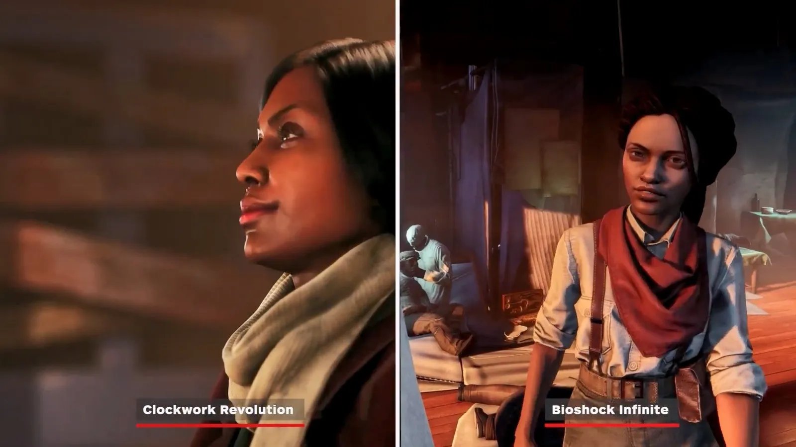 《发条革命》和《生化奇兵：无限》视频对比