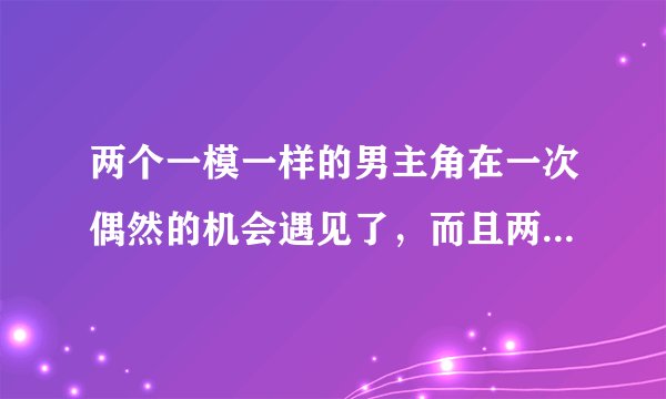 两个一模一样的男主角在一次偶然的机会遇见了，而且两个人还调换了身份，我不知道那个电视剧叫什么名？