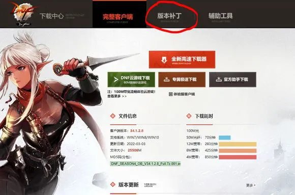 dnf补丁去哪里下比较好