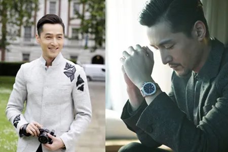 胡歌搞怪仰脸自拍 人帅心善还有才