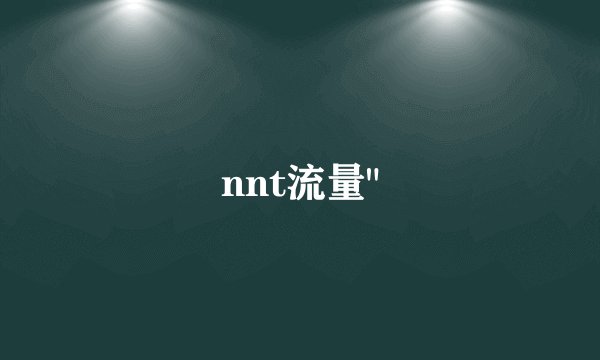 nnt流量