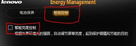 联想Y460屏幕为什么会自动变暗,怎么保持亮度不变