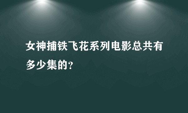 女神捕铁飞花系列电影总共有多少集的？