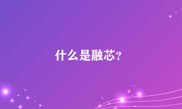 什么是融芯？