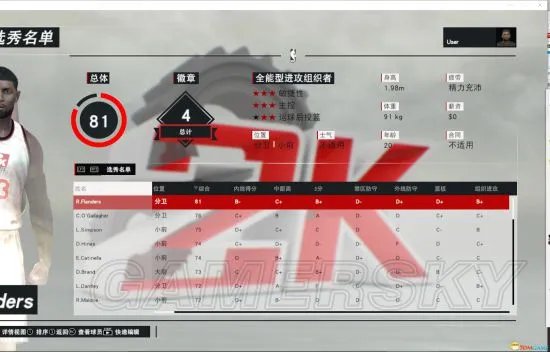 《NBA2K17》选秀名单制作详细教程与替换 L大修改器选秀制作用法解析