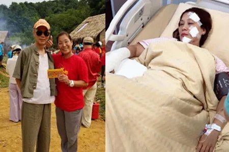 罗家英剧组遇火灾 杨盼盼片场烧伤