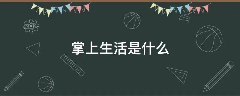 掌上生活是什么