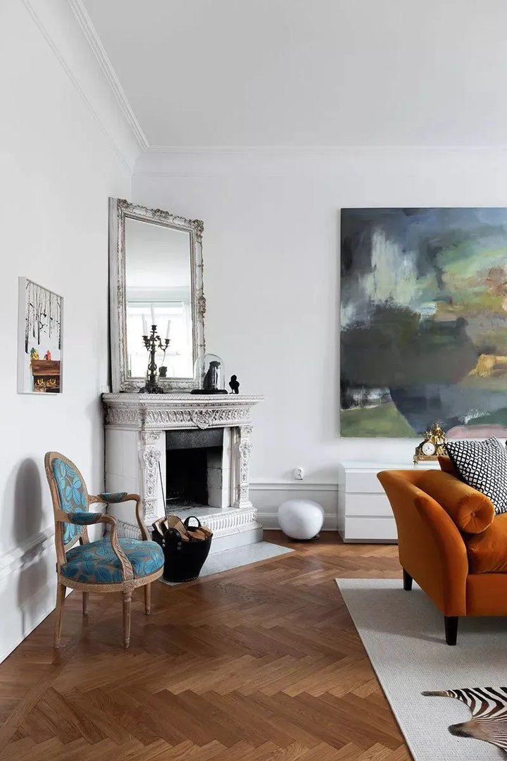 环球家居大幅装饰画，大色块，桑拿房，这处北欧公寓不一般