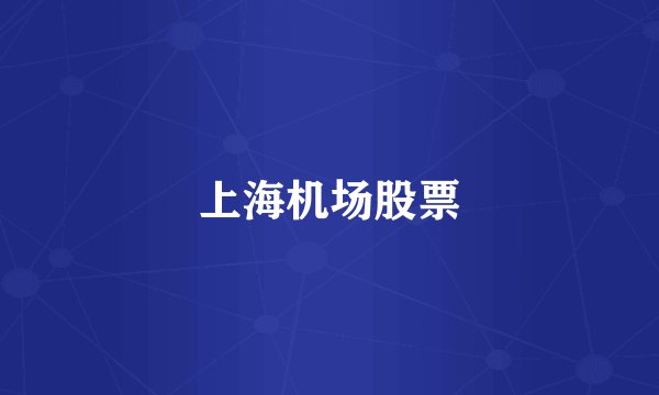 上海机场股票